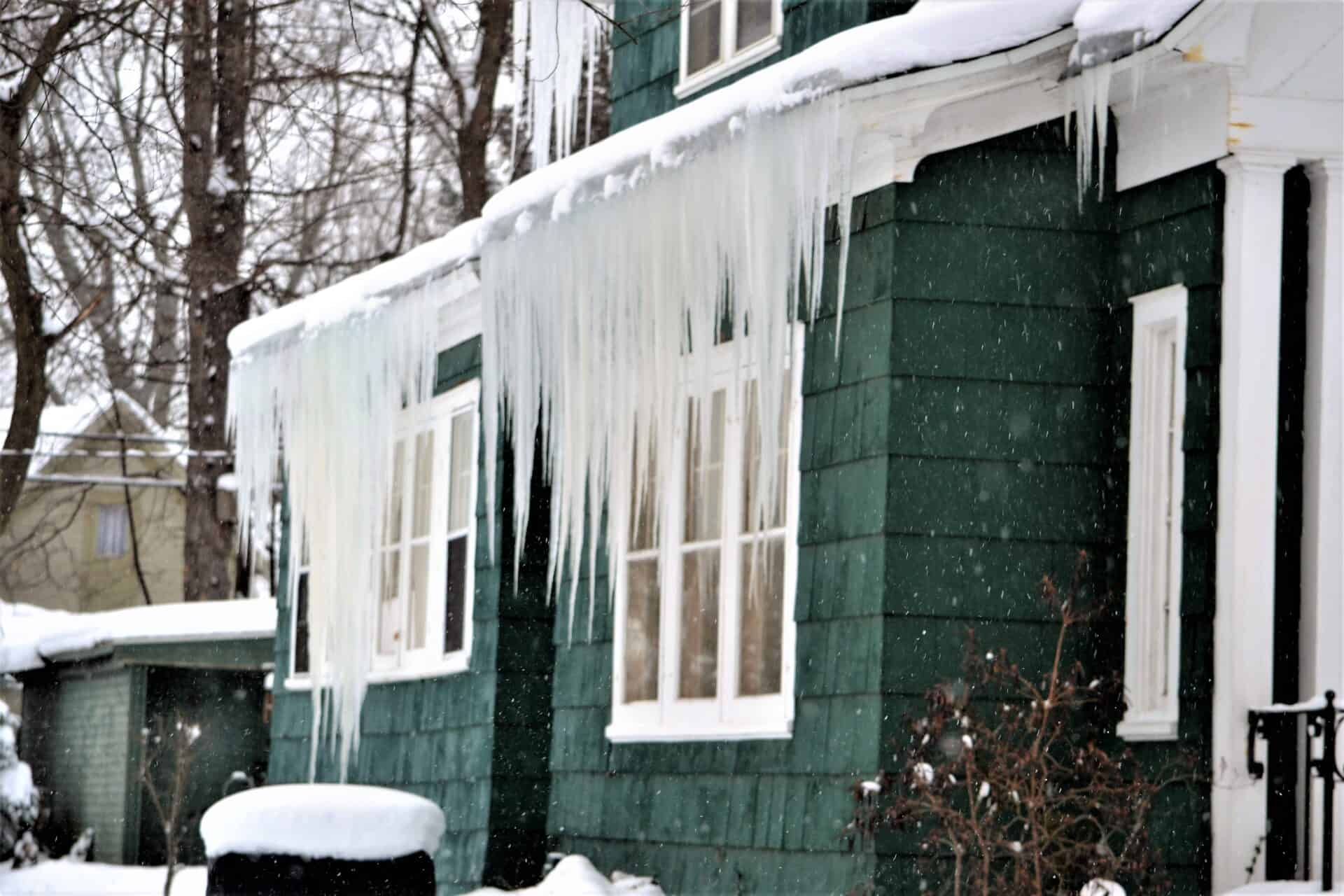 water damage issue in winter